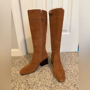 BLONDO Waterproof Tessa Suede Boot in Cognac • Size 6.5